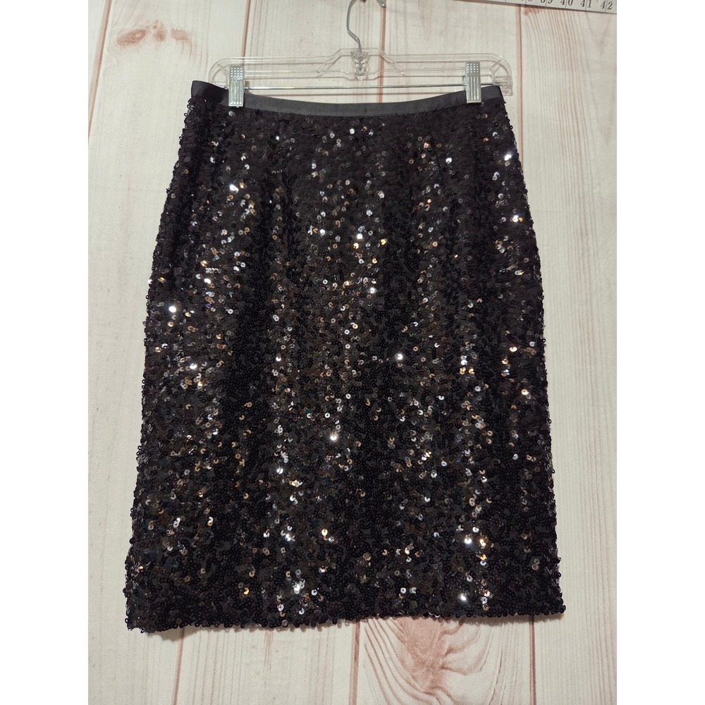 Ludi Womens Black‎ Sequin Pencil Skirt Size 4 Party Evening Gossip Girl